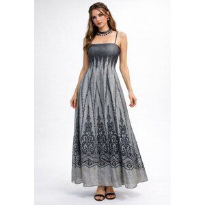 Lapis Y2K Fairycore Maxi Dress S-L Free Size Babydoll Whimsigoth Iridescent Boho